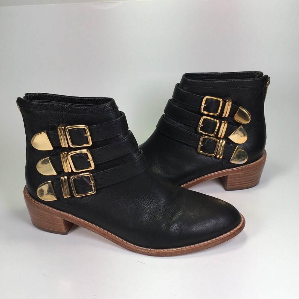 Loeffler Randall Fenton Buckle Ankle Boot Size 7